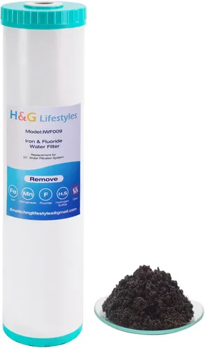 Miniatura 11 de H&G Lifestyles Filtro de agua de sedimento plisado micro de 20 x 4.5 pulgadas para toda la casa para agua de pozo, compatible con ECP20-20BB