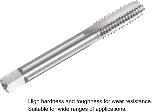Miniatura 4 de uxcell Macho de roscar para fresado de roscas 3/8"-16 UNC, máquina de mano izquierda HSS (acero de alta velocidad) 6542 sin recubrimiento 3 flautas