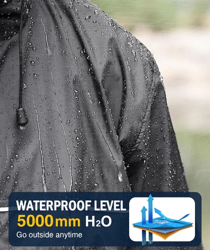 Miniatura 28 de SWISSWELL Chaqueta impermeable para hombre, rompevientos, ligera con capucha para uso diario casual