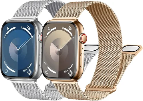 Miniatura 23 de Correa milanesa para Apple Watch Band de 1.575 pulgadas, 1.732 pulgadas, 1.614 pulgadas, 1.772 pulgadas, 1.654 pulgadas, 1.614 pulgadas, 1.614