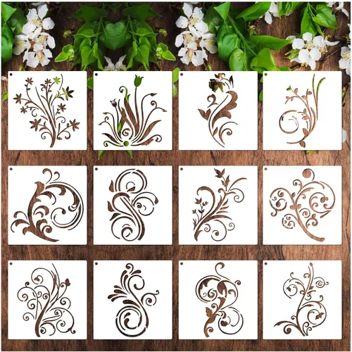 Miniatura 9 de Plantillas navideñas para pintar sobre madera, reutilizables, grandes, Merry Christmas Believe, plantillas para ventana, colgador de puerta