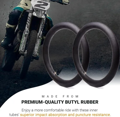 Miniatura 3 de Paquete de 2 tubos interiores de motocicleta de 2.50/2.75-17 pulgadas (70/100-17), compatibles con Honda, Coolster, TaoTao, 110cc, 125cc y 140cc