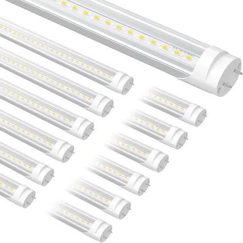 Miniatura 14 de Bombillas fluorescentes de recambio de 4 pies, bombillas LED T8 de 4 pies tipo A+B, 24W (equivalente a 65W) 3200LM, 3000K blanco cálido, tubo de 48