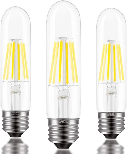 Miniatura 9 de Bombillas LED T10 Edison - Blanco cálido, 2700 K, regulables, estilo vintage, equivalente a 4 W incandescentes de 40 W, base E26, paquete de 3