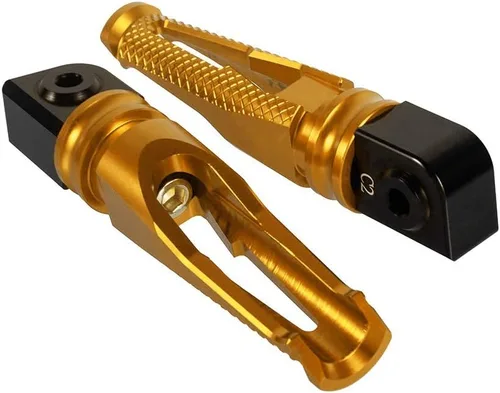 Estriberas para motocicleta compatibles con Z900/Z1000/ZX6R/Z800/ZX10R/ER-6N/ER-6F/Z750 (color dorado)
