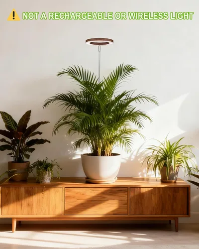 Miniatura 2 de yadoker Luz de Crecimiento de Plantas, Luz de Crecimiento LED de Espectro Completo para Plantas de Interior, Luces de Plantas de Grano de Madera