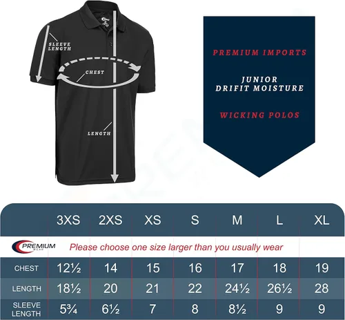 Miniatura 7 de Premium Wear Boys High Moisture Wicking Polo T Shirts