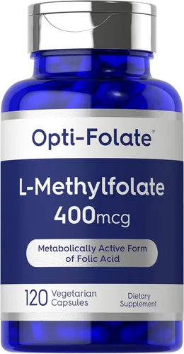 Carlyle L Metilfolato 400 mcg | 120 cápsulas vegetarianas | Folato de metilo optimizado y activado | Suplemento sin OMG y sin gluten | por