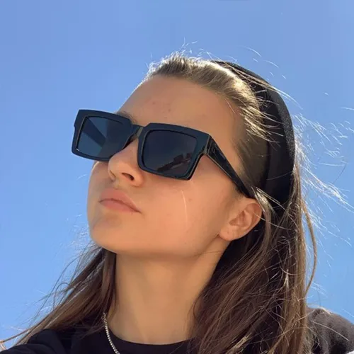Miniatura 2 de TIANYESY Gafas de sol para mujer, diseño clásico, minimalista, a la moda, UV400, cuadradas, unisex, TY2984