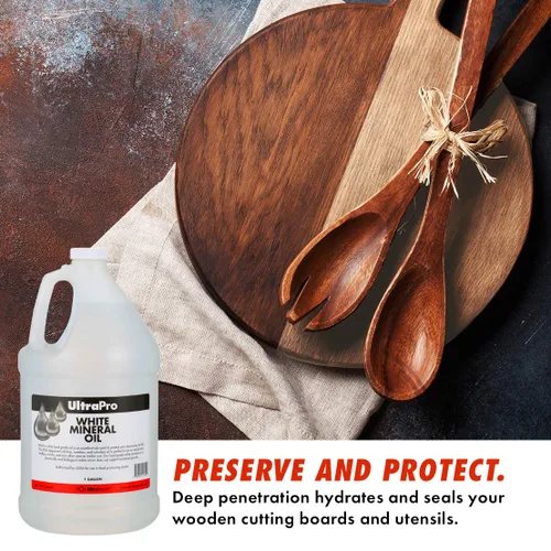 Miniatura 2 de UltraPro Aceite mineral de grado alimenticio para lubricar y proteger tablas de cortar, bloques de carnicero, acero inoxidable, cuchillos