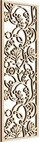 Miniatura 95 de 9 3/8"W x 24 3/8"H x 1/4"T Caspio Decorativos Paneles De Pared De Madera De Calado, Roble Rojo rojo (Red Oak)