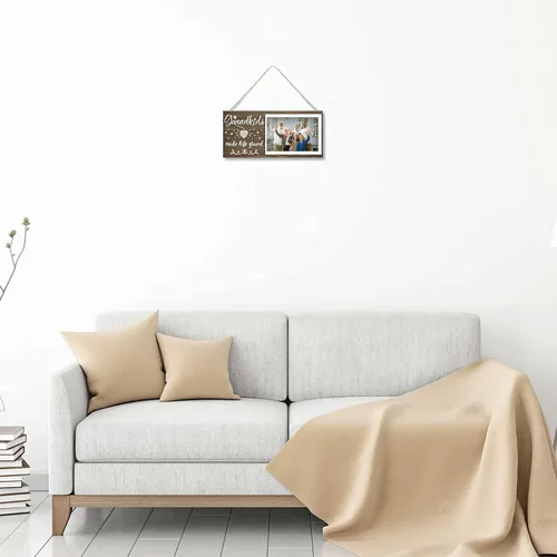 Miniatura 6 de Marco de fotos para nietos – Marco de fotos para abuelos que hacen la vida un gran regalo para la abuela abuelo de los nietos, centros de mesa, mesa
