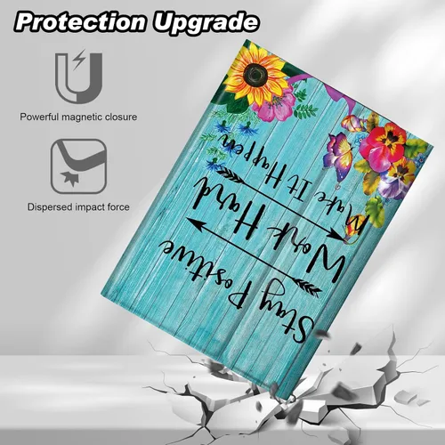Miniatura 6 de DEGDFSGR Funda para Samsung Galaxy Tab A8 10.5 con teclado, teclado inalámbrico desmontable cierre magnético, funda protectora para Samsung Tab A8