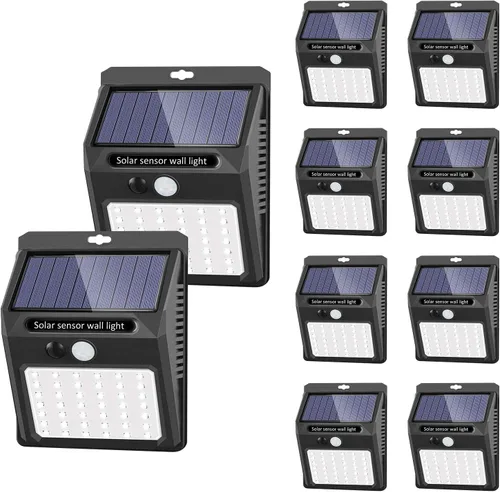 Miniatura 8 de Luces solares para exteriores [42 LED/3 modos de trabajo], SEZAC luces solares de seguridad con sensor de movimiento solar, inalámbricas, IP 65