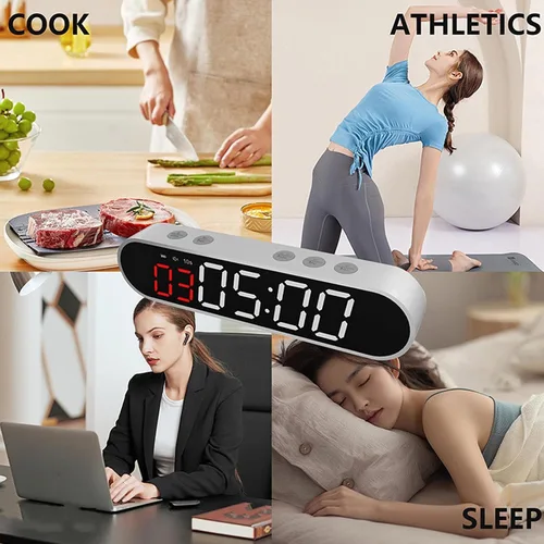 Miniatura 2 de Temporizador de entrenamiento de intervalo, imán portátil, cronómetro deportivo con batería potente de 1500 mAh, control remoto para gimnasio