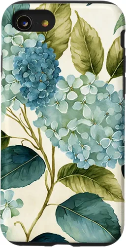 Miniatura 18 de Watercolor Shabby Chic Blue Hydrangeas Flower Case for iPhone 17