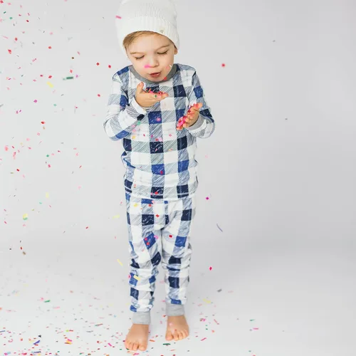 Miniatura 5 de Burt's Bees Baby - Pijamas navideñas de algodón orgánico a juego para toda la familia, Frozen Plaid, 24 meses