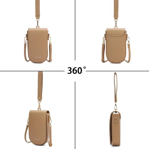 Miniatura 3 de Sunwel Fashion Trendy Cell Phone Bag 5 Card Slots Mini Crossbody Bag Phone Purse Detachable Wristlet for Women Girls