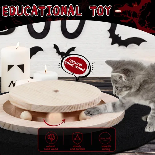 Miniatura 4 de Postes rascadores para gatos de interior y adultos, poste rascador gótico de Halloween de 45 pulgadas de alto con cuerda de sisal de 3.5 pulgadas
