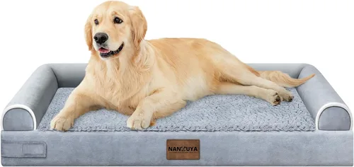 Miniatura 86 de Cama ortopédica lavable para perros medianos y grandes: cama con cojines de apoyo para perros medianos y grandes, cama impermeable de espuma tipo