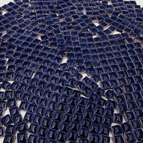 Miniatura 4 de 500 piezas / 1.1 libra Azulejos de Mosaico Cuadrados de Cerámica, 0.4 x 0.4 pulgadas Hechos a Mano para Hacer Micro Mosaicos Creativos para Arte DIY