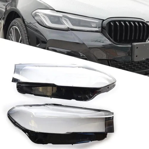 Miniatura 3 de Cubierta para lente de faro, PC lado derecho lente transparente para faros delanteros de coche BMW Serie 5 G30 2020-2021, 520i 530i 540i 550i