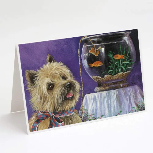 Miniatura 75 de Caroline's Treasures PPP3013GCA7P - Tarjetas de felicitación y sobres para mascotas de Basset Hound Teacher, paquete de 8 tarjetas en blanco