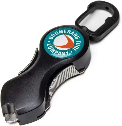 Miniatura 7 de Boomerang Tool Company SNIP cortadores de línea de pesca con amoladora retráctil y cuchillas de acero inoxidable que cortan trenzas, líneas mono