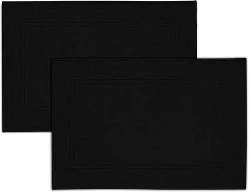 Miniatura 11 de Tens Towels Paquete de 2 alfombrillas de baño 100% algodón, 20 x 32 pulgadas, súper absorbentes, toallas de piso de calidad hotelera premium