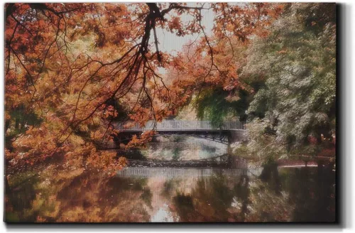 Miniatura 30 de Lienzo de arte de pared de paisaje abstracto con flores y bosque moderno, cuadros de arte para decoración de sala de estar, cocina, baño, oficina