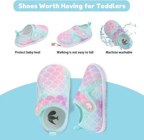 Miniatura 263 de FEETCITY Baby Boys Girls Water Sport Shoes Barefoot Kids Aqua Socks Quick-Dry Beach Swim Pool Shoes