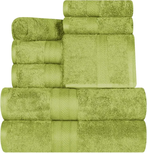 Miniatura 43 de Superior Juego de 2 toallas de baño de fibra larga 100% algodón peinado de 27.64 oz/m², para baño, ducha, cocina, súper suave, afelpado, altamente