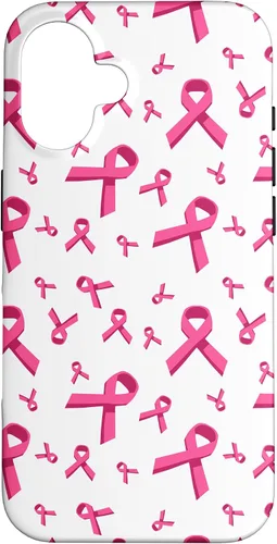 Miniatura 31 de iPhone 13 patrón de cinta rosa concientización del cáncer de mama mujeres caso de apoyo