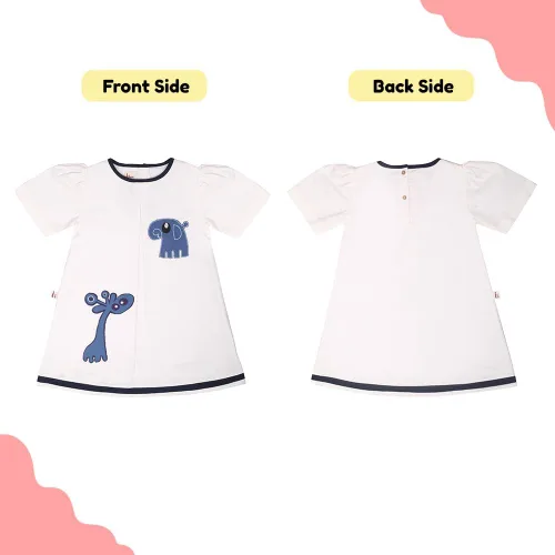 Miniatura 2 de MHYSA Ropa de bebé niña, 100% algodón Khadi bordado ropa, vestido de algodón estampado de bloque a mano, ropa para bebés y niños pequeños