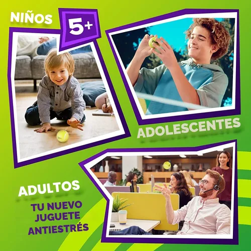 Miniatura 5 de Bolas Originales ZZZOPA para Jugar: ¡ACE! Bola de Estrés para Jugar de la Colección Divertida Juguetes para la Ansiedad para Niños: ¡Gírala