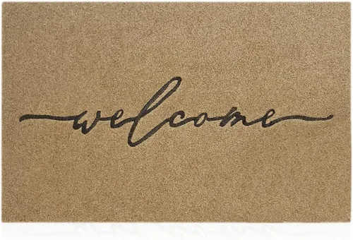 Miniatura 26 de AAZZKANG Alfombra Amarilla para Puerta Exterior Alfombra de Bienvenida para Puerta Interior, Alfombra Antideslizante de Goma para Puerta, Alfombras
