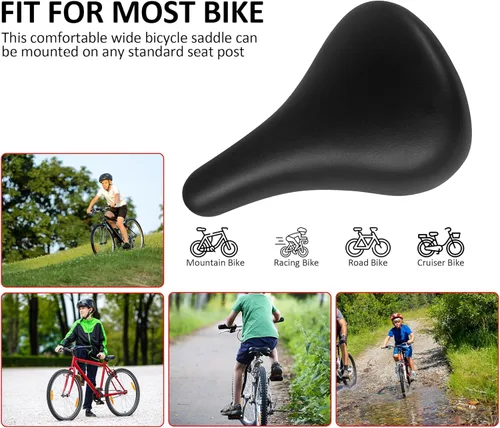 Miniatura 7 de Asiento de bicicleta para niños de 14, 16, 18, 20 y 24 pulgadas, para niños pequeños, bicicletas de repuesto para niños, silla de montar