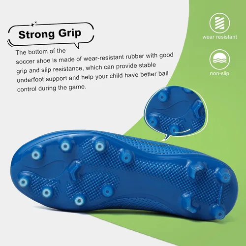 Miniatura 3 de GRESKY Tacos de fútbol para niños, zapatos de fútbol para niñas