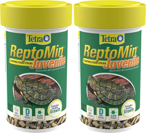 Miniatura 11 de Tetra ReptoMin Baby - Palitos flotantes para alimentos de 0.92 onzas, para tortugas acuáticas pequeñas, tritones y ranas (paquete de 36)