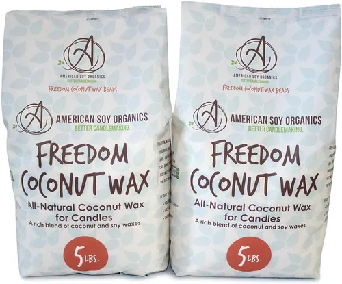 Miniatura 11 de American Soy Organics Freedom - Cuentas de cera de soja de coco para hacer velas, suministros naturales para hacer velas, sin parafina, cera