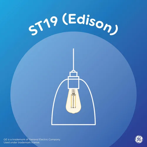 Miniatura 4 de GE Bombillas LED clásicas, 60 W Eqv, blanco suave, estilo Edison ST19 (paquete de 24)