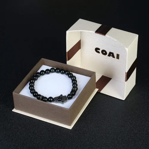 Miniatura 6 de COAI Hamsa - Pulsera de piedra de protección de mano para hombres y mujeres, Piedra