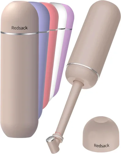 Bidé portátil para viajes y campamentos, botella peri manual de mano para higiene femenina, 3 sellos a prueba de fugas, rociador extensible con Caqui