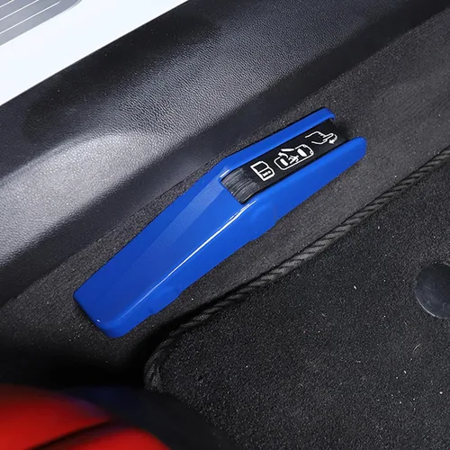 Miniatura 5 de TOYCIDFG Cubierta de interruptor de apertura forzada para Chevrolet Corvette C8 2020-2023 Accesorios interiores ABS (azul - ABS)