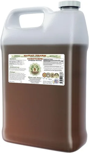 Miniatura 7 de Hawaii Pharm Cordyceps - Extracto líquido sin alcohol, Cordyceps (Cordyceps Sinensis), suplemento herbario natural de glicerita de hongos, 4 onzas
