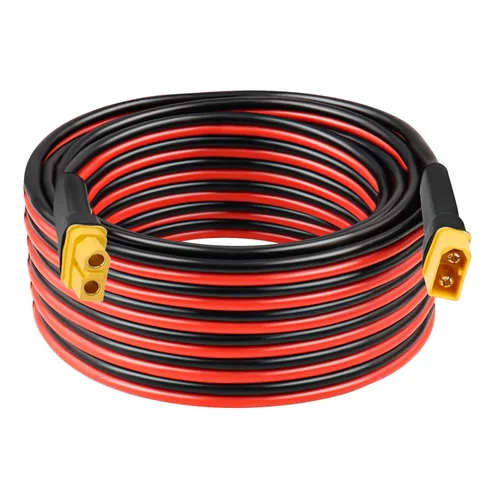 Miniatura 11 de Cable de extensión XT60 de 10 AWG de 1 pie, 2 unidades, 2, 3, 5, 10, 10, 15, 20, 25, 30, 35, 40, 50, 75, 100 pies, conector hembra a macho XT60