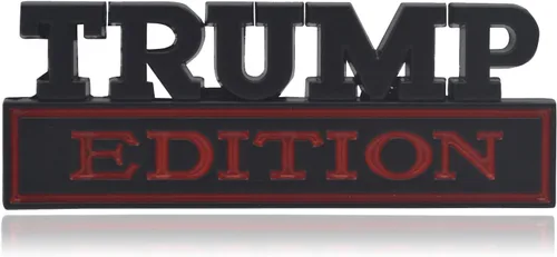 Universal Trump Edition - Adhesivo de repuesto para automóvil, camión, SUV, compatible con Ford F150, Jeep, Dodger, Chevrolet, insignia para portón