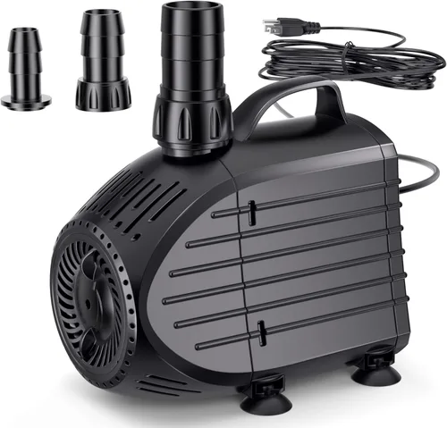 NFESOLAR Bomba de Agua Sumergible 1200GPH, Bomba Sumergible Ultra Silenciosa con Protección contra Quemado en Seco Elevación Alta de 11ft para