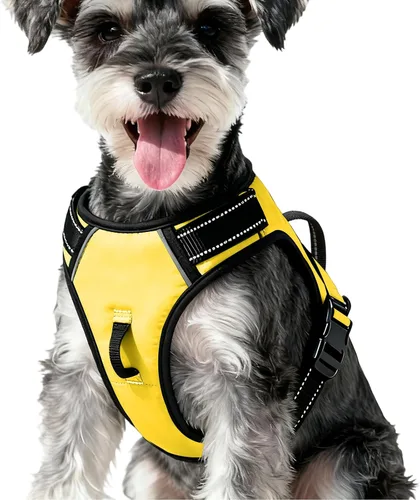 Miniatura 93 de Arnés para perro sin tirones, chaleco reflectante ajustable y acolchado para mascotas con asa de fácil control, fácil de llevar con nudo elegante