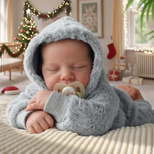 Miniatura 8 de BABESIDE Muñecas realistas de bebé Reborn para niños, 17 pulgadas, sensación de bebé real, muñeca de bebé recién nacido, muñeca de cuerpo completo